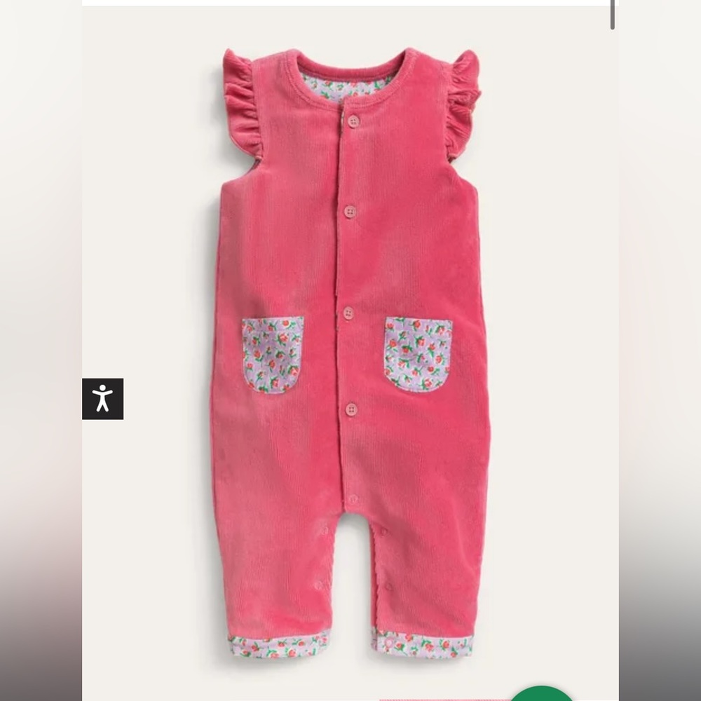 Baby Boden Jersey Cord Romper 18-24 months